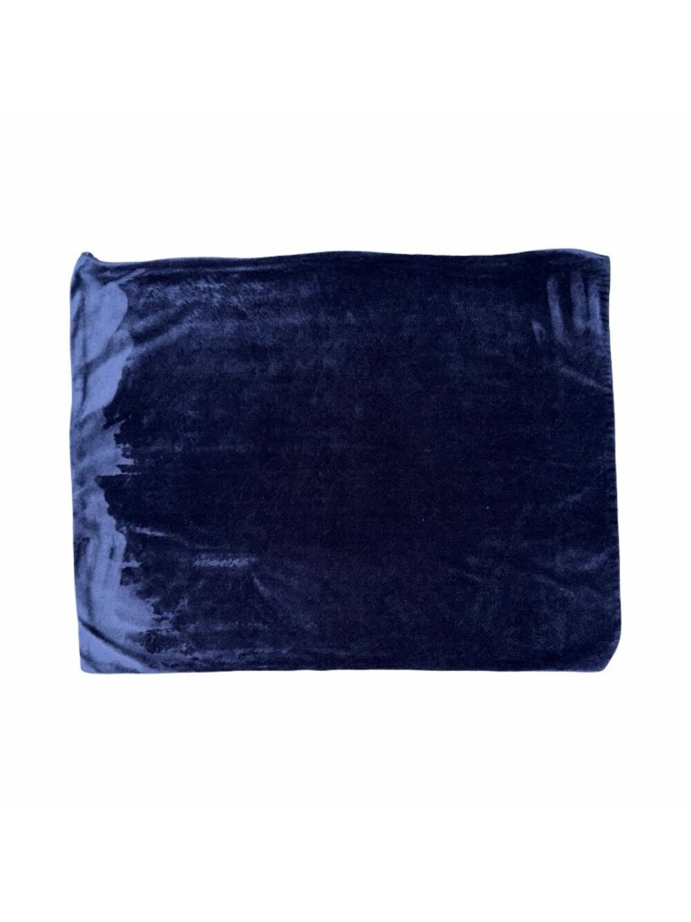 Pottery Barn Teen Velvet Pillow Cover Sham 20x25” Navy Blue Dorm Soft Cozy EUC